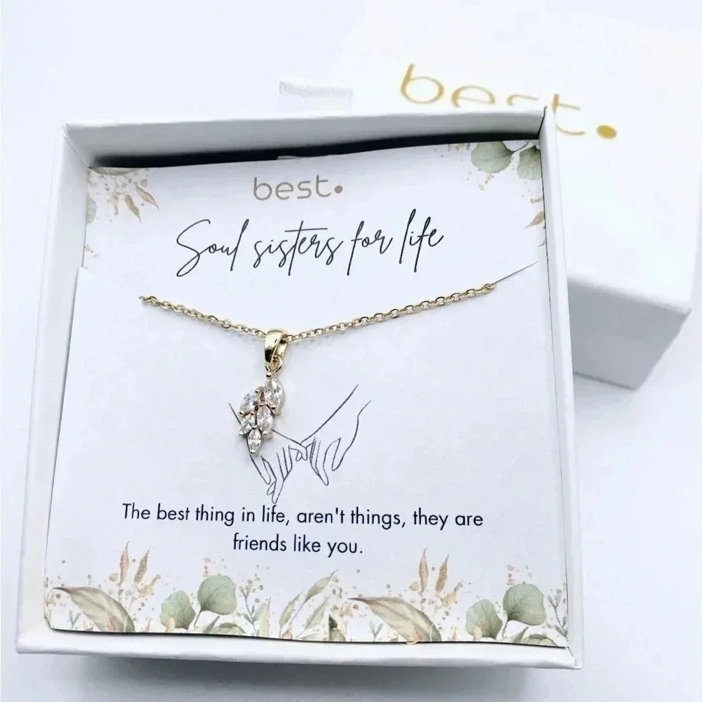 Necklace with message to friends | BFF Necklace